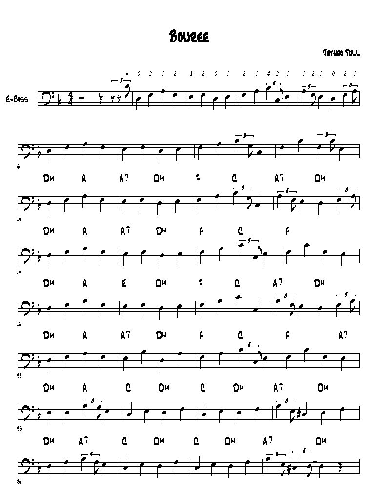 FB Jethro Tull Bourée